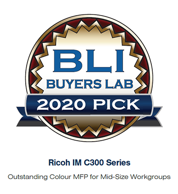 Ricoh gewinnt Buyers Lab Award für herausragendes A4 Farb-Multifunktionssystem