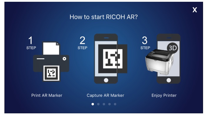 20160111 RICOH Augmented Reality (AR) Applikation