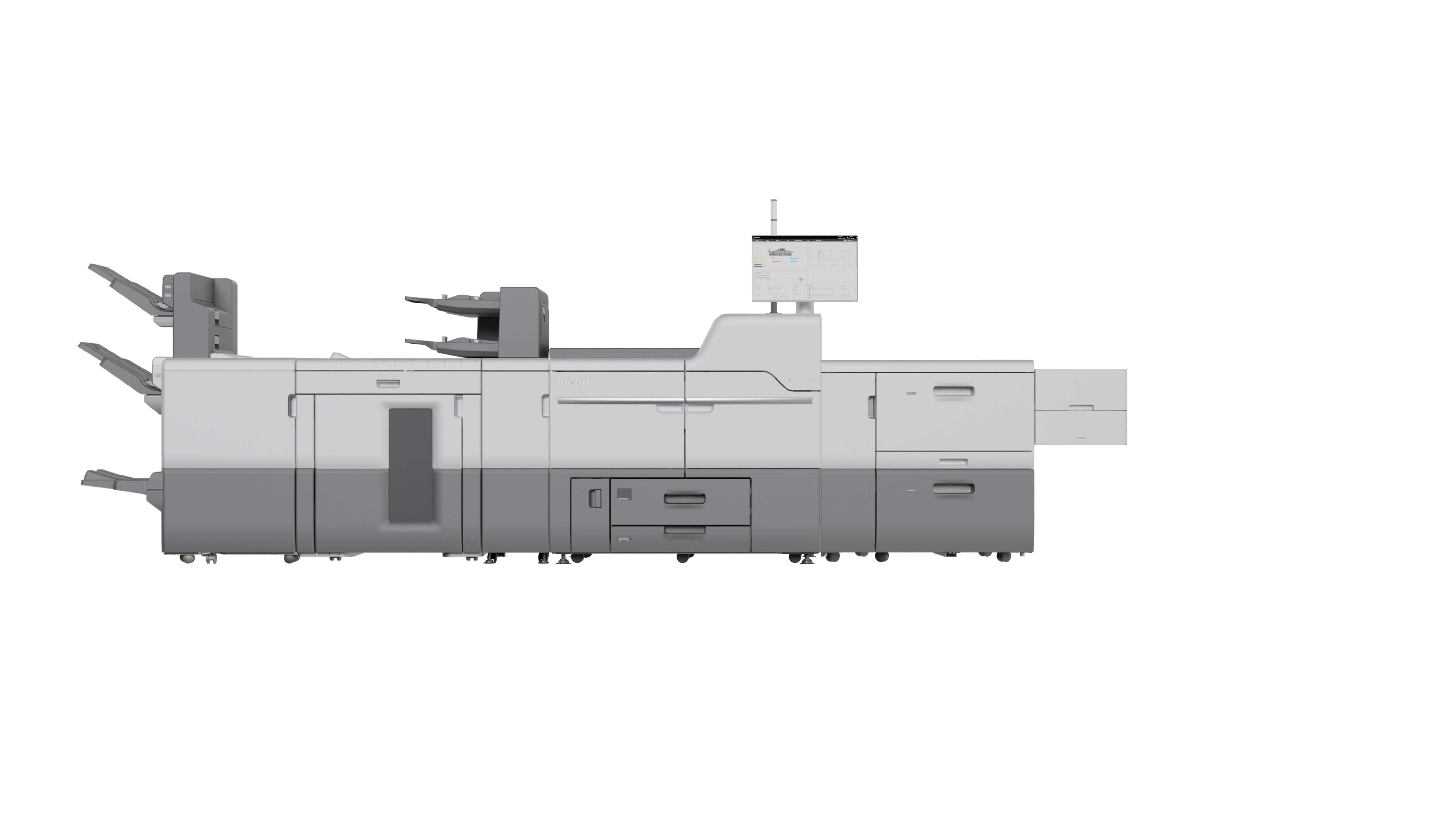 La macchina da stampa digitale a colori a foglio Ricoh Pro C7500 offre funzionalità di stampa di nuova generazione